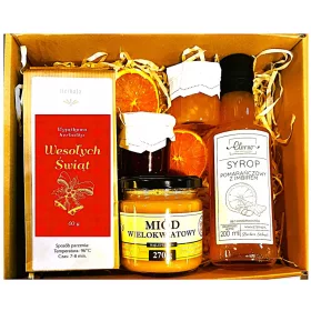    CESTINO REGALO REGALO SCIROPPO DI TÈ AL MIELE PER NICHOLAS NATALE