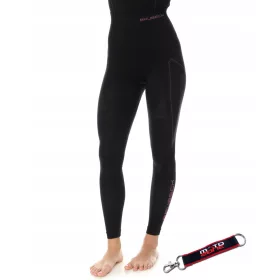  PANTALONI TERMICI BRUBECK NERO/ROSA L