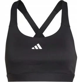    Reggiseno sportivo Adidas Tlrdreact nero riciclato all'89%.