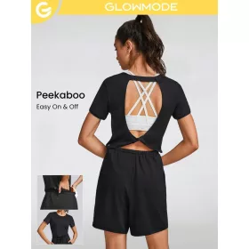  GLOWMODE tuta sportiva da donna nera M