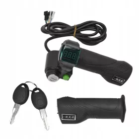  Manubrio bici elettrica con chiave e display, 2 pz.