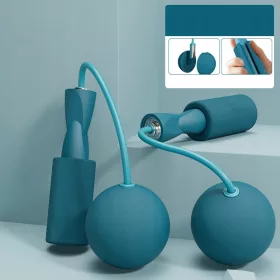   Corda per saltare con pesi senza fili per adulti e bambini, PVC, 180 g