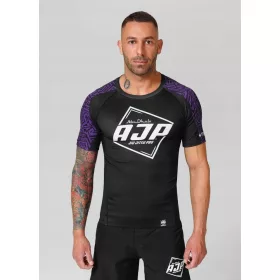    Maglia tecnica Pitbull Rashguard Performance Pro da uomo + grande logo AJC