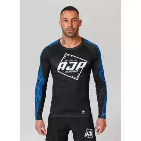    Rashguard a maniche lunghe Pitbull Technical Performance Pro+ Big Logo AJC da uomo