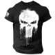  GYM WEAR PRO PREMIUM T-shirt Allenamento Palestra BREATHABLE BL.SKULL taglia M