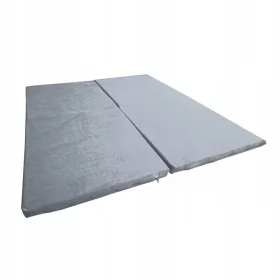  tappeto da gioco quadrato 120 cm - grigio