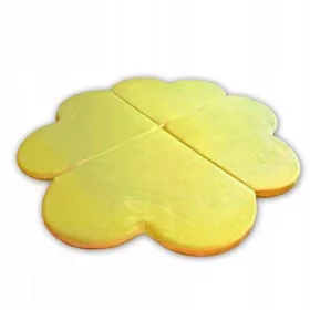  Tappeto da gioco trifoglio 120 cm - giallo