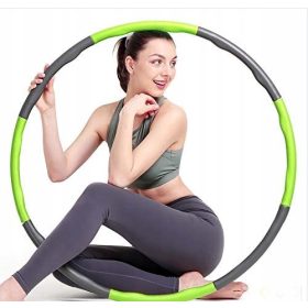 HULA HOP FOAM 8 PARTI PIEGHEVOLE SPORT FITNESS GRIGIO-VERDE