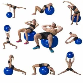  Tunturi Palla da ginnastica TUNTURI 75 cm nera