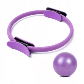 Set pilates composto da cerchio, mini palla ed elastico