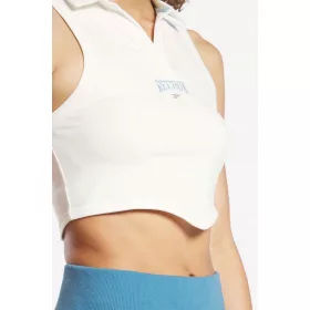  T-shirt sportiva Reebok RS da donna con colletto corto