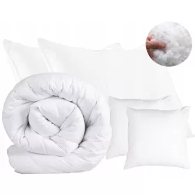   Piumino Antiallergico Quattro Stagioni 220x200 con 4 Cuscini Inclusi - Comfort e Qualità