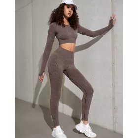  COMPLETO PALESTRA, TOP MANICA LUNGA, LEGGINGS SHEIN FIT 40
