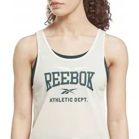    T-shirt sportiva Reebok da donna ecru boxer rs training running