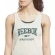  T-shirt sportiva Reebok da donna ecru boxer rs training running