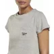  T-shirt sportiva Reebok da donna, manica corta, taschino, grigia rS