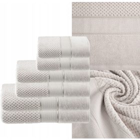 Set di Asciugamani in Spugna di Cotone 100% - 6 Pezzi