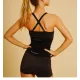  Canottiera con reggiseno incorporato, nera T2