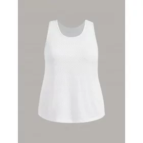    TOP SPORTIVO CON REGGISENO INCORPORATO CONFEZIONE DA 2 BIANCO SHEIN 3XL 46