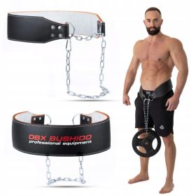    DIP BELT CINTURA CON PESI IN PELLE PER DIP E PULL-UP DBX BUSHIDO WB-2