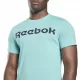  T-shirt sportiva da uomo a maniche corte Reebok rM, di colore blu