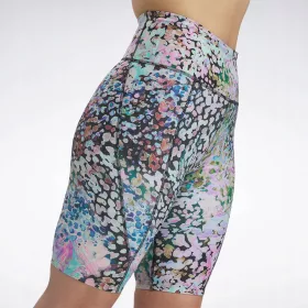    REEBOK R. S PRINT LEGGINGS SPORTIVI DA DONNA, SHORT COLORATI