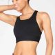  E15H017 TOP REGGISENO SPORTIVO NERO FABLETICS L