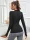  T-SHIRT SPORTIVA CON SCOLLATURA NERA CASUAL SHEIN M 38