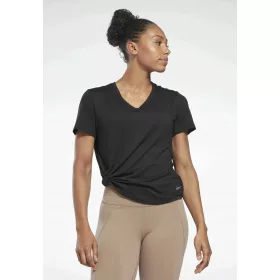  T-shirt sportiva Reebok da donna, nera rS