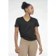 T-shirt sportiva Reebok da donna, nera rS