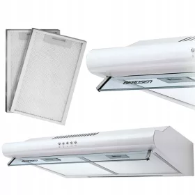    Cappa da cucina sottopensile - assorbitore 50 cm Berdsen BE-10-A bianco