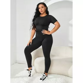  T-SHIRT SPORTIVA SHEIN NERA, A COSTINE, M 38