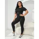  T-SHIRT SPORTIVA SHEIN NERA, A COSTINE, M 38