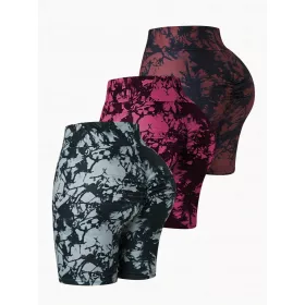  LEGGINGS SPORTIVI SHORTS CONFEZIONE DA 3 TIE DYE SHEIN L 40