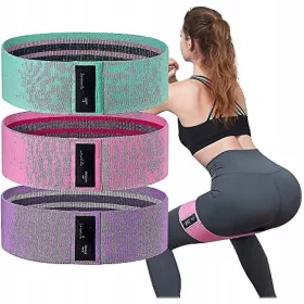    Fasce di resistenza per gambe e glutei, set di 3 livelli per esercizi di squat