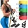  SET DI 5 FASCE DI RESISTENZA FITNESS PER ESERCIZI CON MANIGLIA E MANIGLIE
