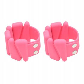  2x bracciale fitness unisex regolabile con peso rosa
