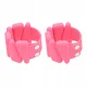  2x bracciale fitness unisex regolabile con peso rosa