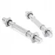  Collo Corto Dritto Filettato Cromato 36cm 2 pz