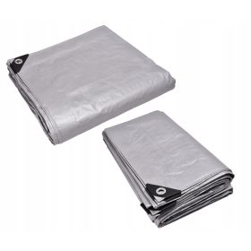   Plandeka Protettiva Argentata 120g/m2 Resistente agli UV e all'Acqua