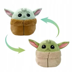    Baby Yoda Peluche Bambola Cuscino Reversibile Anime Action Figure