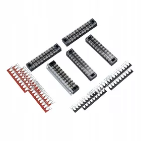    Serenable 5 set terminali a vite 10P doppia fila 600V 15A + ponticello