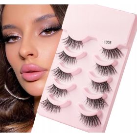    SET DI STRISCE CIGLIA FINTE DA 5 PAIA ACCENTO MEZZA CIGLIA 1008