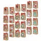 SCATOLA REGALI DI NATALE IN CARTA, 24 PZ, RESISTENTE, FORMATO GRANDE