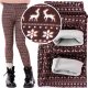  Leggings isolanti NUDE RIBBED Leggings per bambini per ragazze POLAR