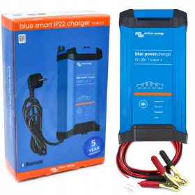   Set RADDRIZZATORE Victron Energy IP22 20A 1 uscita. REV 2 SMART con cavi FUMO