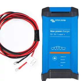    Set RADDRIZZATORE Victron Energy IP22 15A 1 uscita. REV. 2 SMART con cavi FUMO