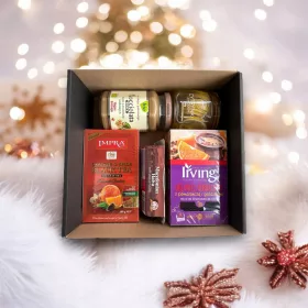  CESTINO REGALO REGALO TÈ HALWA CREMA LIMONE IN MIELE