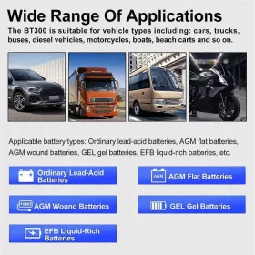    Strumento di diagnosi dei guasti del tester per batterie per auto 12V 24V