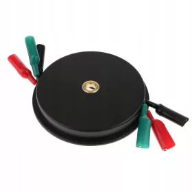    +Cavi di test neri a 3 terminali con ponticelli con clip a coccodrillo